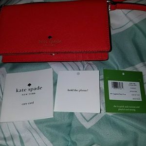 NWT Kate Spade hold the phone crossbody pink